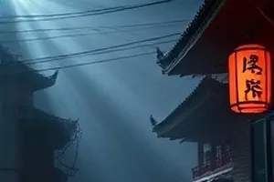 静默剧场剧情作品画面，空荡舞台上的单束追光与幕布褶皱